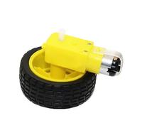 CQMLWSDNW DC Starter with TT Starter Electronic Starter, Tire Wheel, 3-6 V, Dual Axle Gear, TT Magnetic Gearbox Electronic Starter