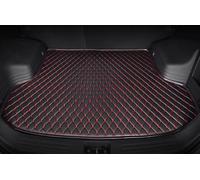 CQOIMQ Car Boot Protector for Nissan Juke 2010-2014 2015 2016 2017 2018 2019 2020 2021 2022, Leather Trunk Mat All Weather Non Slip Scratch Proof Waterproof Car Accessories,Black-Red-LowSide