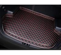 CQOIMQ Car Boot Protector for Nissan Juke 2010-2014 2015 2016 2017 2018 2019 2020 2021 2022, Leather Trunk Mat All Weather Non Slip Scratch Proof Waterproof Car Accessories,Black-Red-HighSide