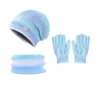 CQQNIU 1 Knitted Hat, 1 Scarf And 1 Pair Of Gloves, Winter Thermal Supplies, Cold-Proof Warm Hat, Windproof Scarf