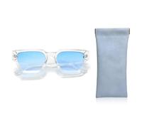 CQQNIU 1 Rectangular Glasses And 1 Glasses Bag, Retro Sunglasses, Fashion Sunglasses, Clothing Accessories, Personalized Trendy Sunglasses
