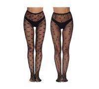 CQQNIU 2 Pairs Of Black Stockings, Sexy Socks For Women, Small Mesh Pantyhose, Fashionable And Charming Fishnet Stockings, Clothing Decoration