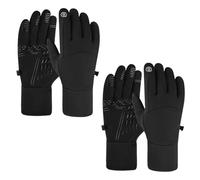 CQQNIU 2 Pairs Of Touch Screen Gloves, Winter Warm Gloves, Waterproof Gloves, Non-Slip Sports Gloves, Cycling Gloves