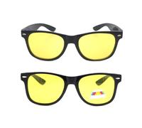 CQQNIU 2 Pieces Of Night Vision Glasses, Night Vision Driving Glasses, Anti-Glare Glasses, Anti-Blue Light Glasses, Unisex
