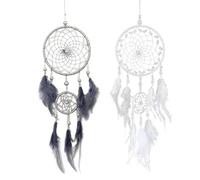 CQQNIU 2 Pieces Of Pumengwang Pendants, Feather Wind Chime Pendants, Feather Pendants, Simple Wind Chime Decoration, Room Balcony Pendant Decoration