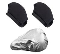CQQNIU 2 Pieces Of Seat Post Dust Covers And 1 Piece Of Seat Cushion Rain Cover, Self-Made Accessories, Seat Post Protective Cover, Seat Cushion Dust Cover