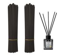 CQQNIU 200 Black Rattan Diffuser Sticks, Aromatherapy Accessories, Indoor Aromatherapy Diffuser Sticks