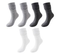 CQQNIU 3 Pairs Of Pi Socks, Solid Color Socks, Simple Warm Socks, Cold-Proof Stockings, Unisex, Thickened Socks