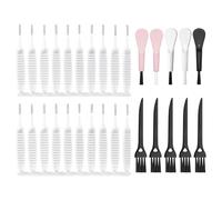 CQQNIU 35 Pieces Mini Cleaning Brushes, Crevice Cleaning Brushes, Nylon Brushes, Multi-Purpose Cleaning Tools, Portable Cleaning Brushes
