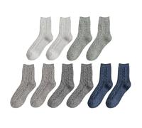 CQQNIU 5 Pairs Of Thermal Socks, Soft Knit Socks, Sleep Socks, Thick Thermal Socks, Elastic Knit Socks