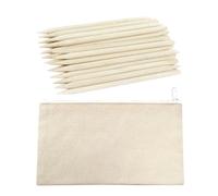 CQQNIU 50 Pieces Of Scratching Brushes And 1 Piece Of Storage Pencil Case, Wooden Scratching Pens, Children'S Painting Tools, Children'S Scratching Art Accessories