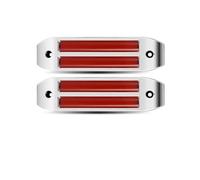 CQRBNE Car Rear Light Truck Led Side Marker Lights High Low Lamp Flash LED Clearance Indicator For Trailer BUS Van Caravan Lorry Tail Lights(2pcs Red)