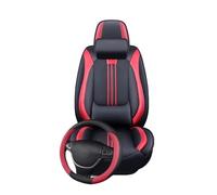 CQRBNE Interior Accessories For Fiat For Panda 3D Lumbar Support Full Coverage Car Seat Cover Auto Seat Covers(J Red 5 Seat)