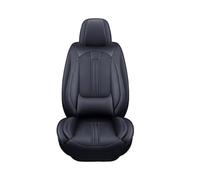 CQRBNE Interior Accessories For Fiat For Panda 3D Lumbar Support Full Coverage Car Seat Cover Auto Seat Covers(B Black 5 Seat)