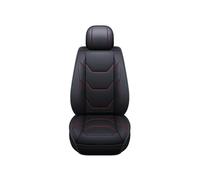 CQRBNE Interior Accessories For Getz Ix35 For Creta Ix25 I40 For Accent For Ioniq For Veloster For Santa Fe Leather Car Seat Covers Auto Seat Covers(Black Red Line)