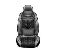 CQRBNE Interior Accessories For Nissan For Qashqai J10 J11 Universal Style Full Coverage Car Seat Cover Pu Leather Auto Seat Covers(L Black Gray 5 Seat)