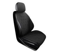CQRBNE Interior Accessories Universal All Seasons Car Seat Cover Suede Seat Anti-slip Protective Cushions Ultra Thin Suede Auto Seat Covers(A black seat)