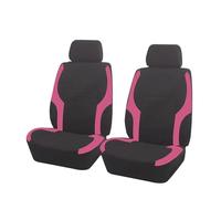 CQRBNE Interior Accessories Universal Polyester Seat Covers Sporty Design Fit For Most Car Suv Truck Four Season Seat Cover Auto Seat Covers(Pink 2 Front seat)