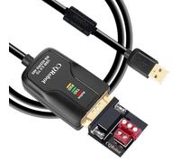 CQRobot 7.2 ft USB to RS422 or RS485 Serial Port Converter Adapters Cable with FTDI FT232 Chip, for Windows 10 8 7 XP Mac. 600W Anti-surge, 15KV-ESD, I/O Automatic Control, Support 32 Nodes.
