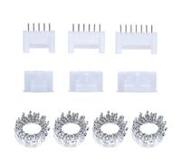 CQRobot JST HY 2.0 mm Pitch 5-Pin/6-Pin/7-Pin Electronic Connector IC Male Plugs, Female Sockets Housing and T-Shaped Crimp Terminal. 60 Sets/480 Pieces Wire-to-Board Adapter Cable Assembly.