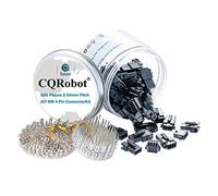 CQRobot JST SM 2.5 mm Pitch 4-Pin Electronic Connector IC Male Plugs, Female Sockets Housing and Male/Female T-Shaped Crimp Terminal Kit. 50 Sets/500 Pieces Wire-Wire Adapter Cable Assembly.