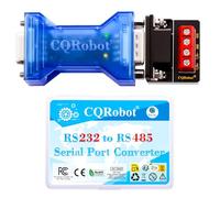 CQRobot Passive RS-232 to RS-485 Serial Port Conversion Adapter with Status Indicator, Bidirectional Transmission, 15kV ESD and 600W Surge Transient Voltage Suppression Protect, Supports 32 Nodes.