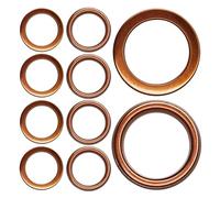 CQSPMOTO 10PCS Pit Dirt Bike Exhaust Crush Gasket for 50cc 110cc 125cc 140cc 150cc 160cc 32x24.5mm