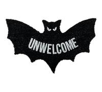 CQSVUJ Bat Shaped Coir Mat, Unwelcome BatDoor Mat Gothic CoirRug Halloween Unwelcome Shaped BatCoirMat Halloween Decorations Outdoor For Outside Entrance Home Décor