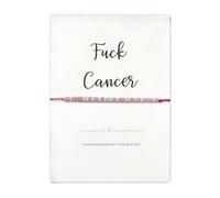 CQSVUJ Fuck Cancer Morse Code Bracelet, Cancer Survivor Bracelet, Strength Inspirational Morse Code Wristband, #03