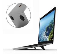 CQTECH Laptop Stand for Desk, Computer Keyboard Riser Stand, Ergonomic Invisible Laptop Cooling Pad, Repeatable Adhesive Mini Laptop Riser for MacBook Pro Air Mac Book Dell HP More Notebooks - 2 Pack