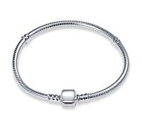 CQWVB Charm Bracelet for Pandora Charms 925 Sterling Silver Snake Chain Bracelet with 5A Cubic Zirconia Bracelet Fit Any Charm Gift for Women