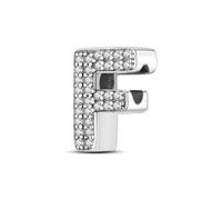 CQWVB Charms Beads Letter 925 Sterling Silver for Pandora Bracelet, Alphabet Dangle Pendant Charms for Necklace and Bracelet Jewelry Gifts for Women