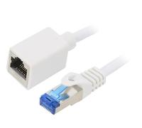 CQX031S Extension RJ45 S/FTP 6a Cu LSZH White 1m 26AWG LOGILINK