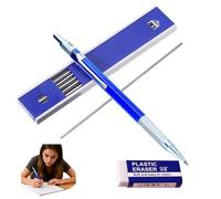 CQXSYTBN Mechanical Pencil 1 Piece 2.0 mm Black Drawing Writing Design - Automatic Pencil Made of Full Metal with Non-Slip Grip and Refills for Artists, School and Office