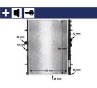 MAHLE ORIGINAL CR 31 000S Engine radiator