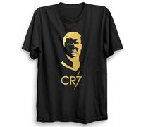 CR#7 T Shirt Ronaldo Face Shirt Legend Kids Ronaldo Boys Tshirt Birthday Top (UK, Age, 5 Years, 6 Years, Regular, Black)