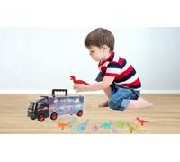 CR-DINO deAO 12 Pieces Dinosaur Transporter Truck Carrycase