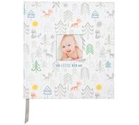 CR Gibson Baby Boy First Five Years Memory Book - Newborn Baby Gift Set/Keepsake/Baby Journal (Little Man)