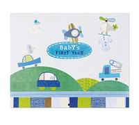 CR Gibson Baby Boy's First Year Calendar -- Newborn Baby Gift Set / Keepsake / Memory Book / Baby Journal (Nest)