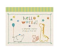 CR Gibson Baby's First Year Keepsake Calendar -- Newborn Baby Gift Set / Memory Book / Baby Journal (Made with Love)