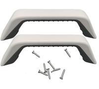 CR-MOESANCO® Kit 2 Maneuver Handles for Caravan and Trailer | Thermoplastic Safety Grab Rail 22 cm with UV Protection | Handle with Stainless Screws and Invisible Screwing | Distance 180 mm