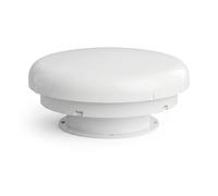 CR-MOESANCO® Mushroom Vent for Motorhome and Campervan | Roof Ventilation Extractor Permanent Passive No Power for Condensation & Damp | Ø110mm Roof Cut-Out (White)