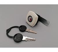 CR-MOESANCO White Square Lock for Gas Trunk and Chest Caravan and Motorhome (Thickness: 35 mm) with 2 Keys