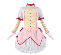 CR ROLECOS Anime Puella Magi Madoka Magica Cosplay Costume Kaname Madoka School Uniform Halloween Christmas Party Dress M