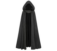 CR ROLECOS Medieval Cape for Men and Women with Hood Vampire Costume Renaissance Cape for Halloween & Medieval Festival S