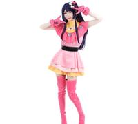 CR ROLECOS Oshi no Ko Cosplay Costume Hoshino Ai Anime Uniform Skirts With Cosplay Wig Womens Halloween Outfits Sets XXL