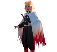 CR Rolecos Rengoku Cosplay Outfit - Adult Rengoku Costume - Kamado Halloween Uniform - XXL