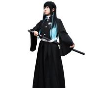CR ROLECOS Tokitou Muichirou Cosplay Costume for Demon Slayer Tokito Cosplay Outfit Uniform Suit Halloween Costume M