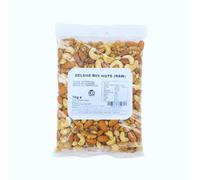 CR Snacking DELUXE MIXED NUTS UNSALTED 1kg Raw Cashews Walnuts Almonds Pea