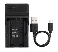 CR-V3 USB Charger for Olympus C-100, C-120, C-150, C-160, C-170, C-180, C-2, C-21, C-730, C-740, C-750, D-370, D-380, D-390, D-510, D-530, D-560, E-20, FE-110, FE-120, SP-500 Camera and More